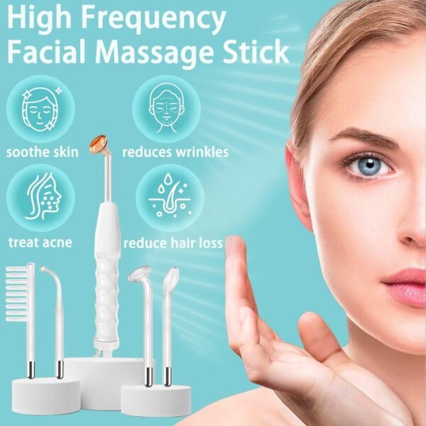 High Frequency Facial Wand Stick 4-in-1 - الصورة 2