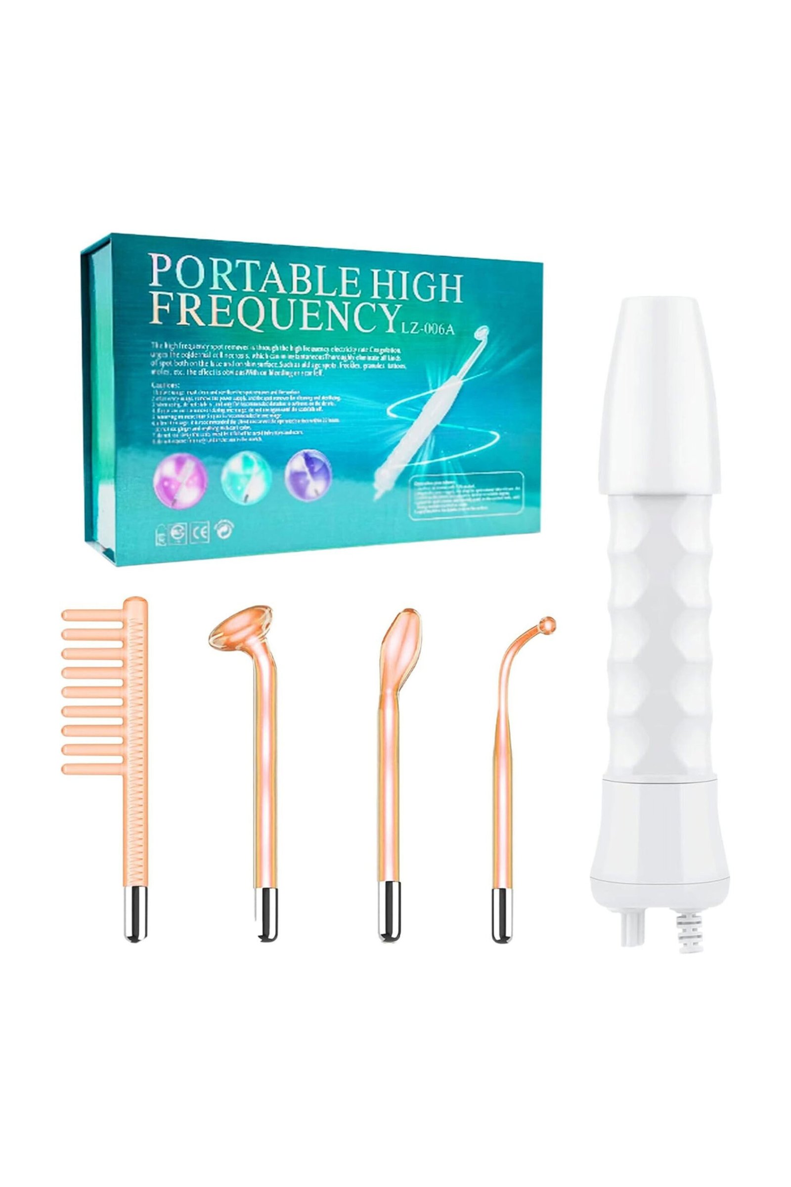 High Frequency Facial Wand Stick 4-in-1