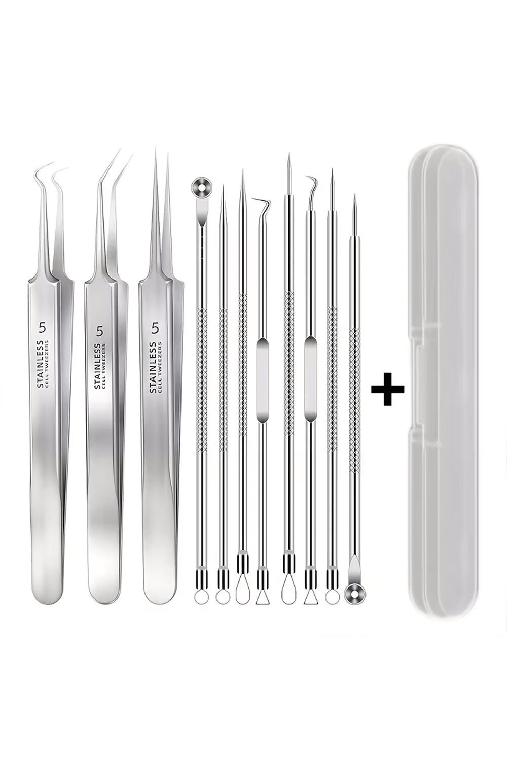 مجموعة من 8 قطع من ملاقط وإبر ألمانية