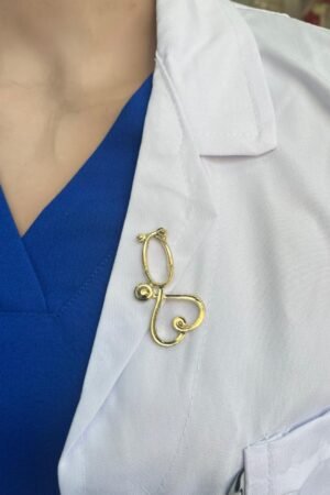 Heart Gold Pins