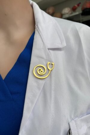 Stethoscope In Heart Pins